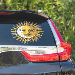 Mond und Sonne Aufkleber