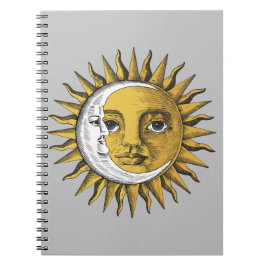 Mond und Sonne Notizblock