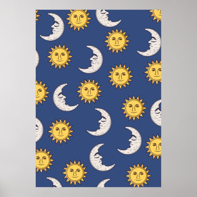 Mond und Sonne Poster (Vorne)