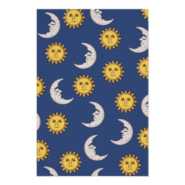 Mond und Sonne Poster (Vorderseite)