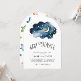 Mond und Stars Babydusche Sprinkle Einladung