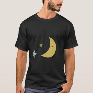 Mond und Stars T-Shirt