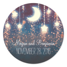 Mond und Stars verzaubern romantische Hochzeit
