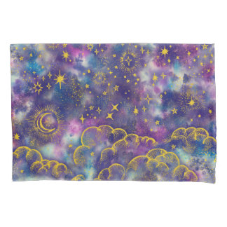 "Mond-und Stern-" Kissen-Kasten (Gold-Usw.) Kissenbezug