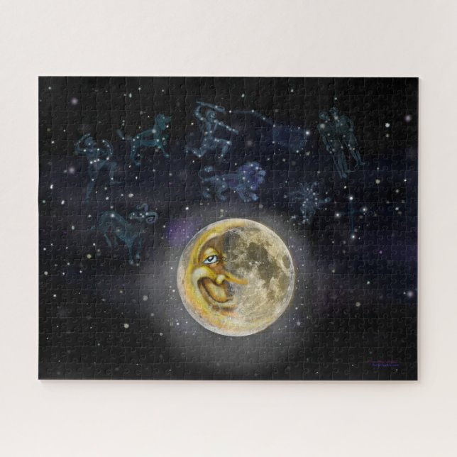 Mond und Sternbilder (Horizontal)