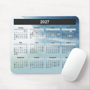 Mond und Sterne 2027 Kalender Mousepad