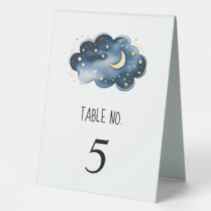 Mond und Sterne Baby Shower Tischaufsteller