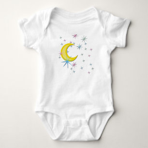 Mond und Sterne Baby Strampler