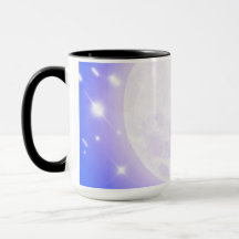 Mond und Sterne Blau Tasse