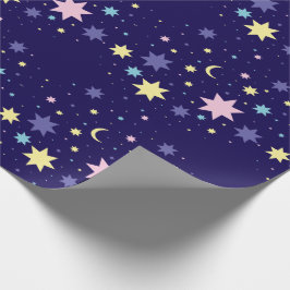 Mond und Sterne. Geschenkpapier