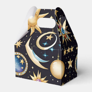 Mond und Sterne Himmelsgiebel Geschenkschachtel