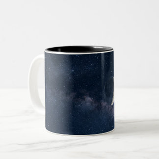 Mond und Sterne Kaffeetasse | Himmelskörper Nachth
