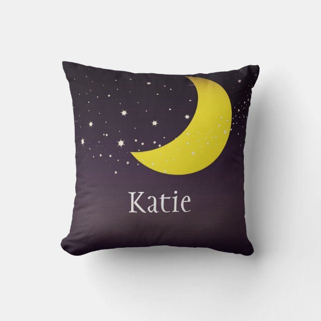 Mond und Sterne Kissen (Vorderseite)