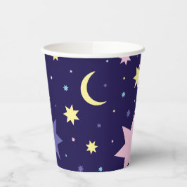 Mond und Sterne. Pappbecher