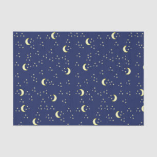 Mond und Sterne Seidenpapier