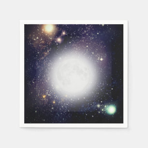 Mond und Sterne Serviette