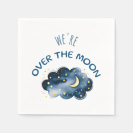 Mond und Sterne Wir sind über dem Mond Napkins Serviette
