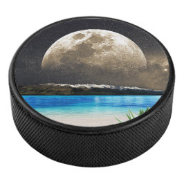Mond und Strand Eishockey Puck