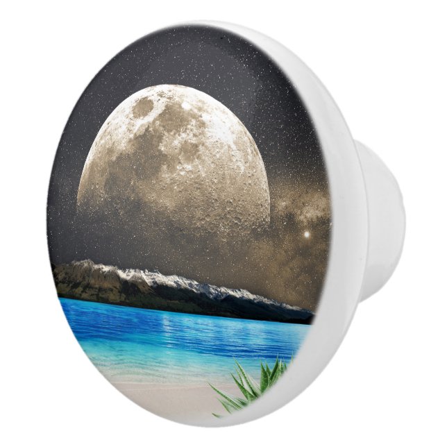 Mond und Strand Keramikknauf (Rechts)