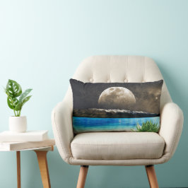 Mond und Strand Lendenkissen