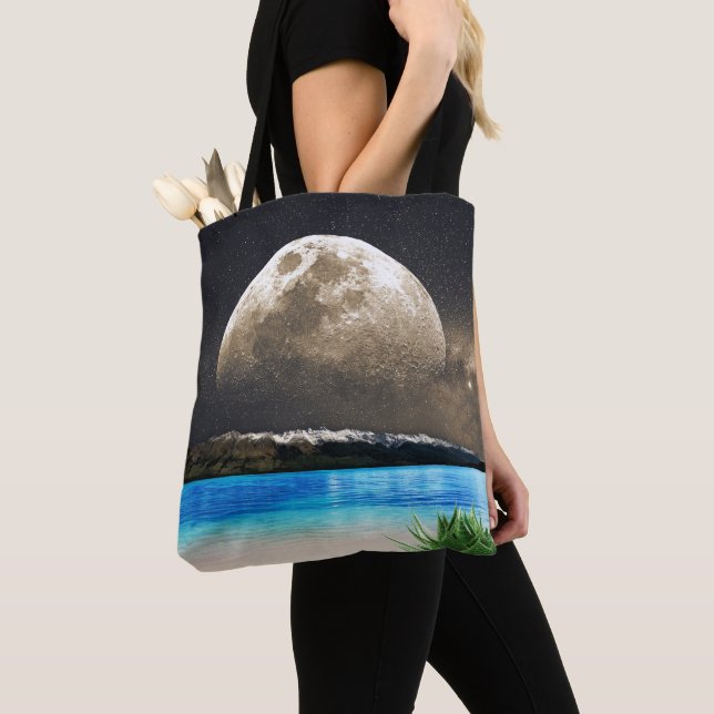 Mond und Strand Tasche (Von Nahem)