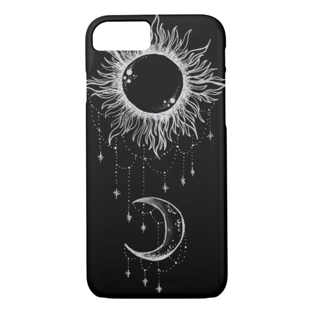Mond und Sun Boho iPhone 7 Fall Case-Mate iPhone Hülle (Rückseite)
