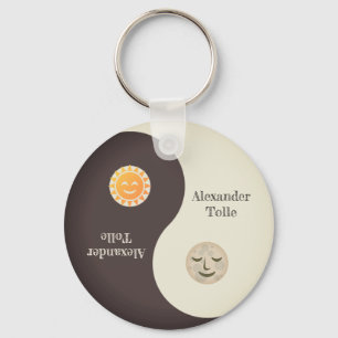 Mond und Sun   Yin-Yang Schlüsselanhänger