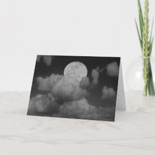 Mond und Wolken über Kansas Karte