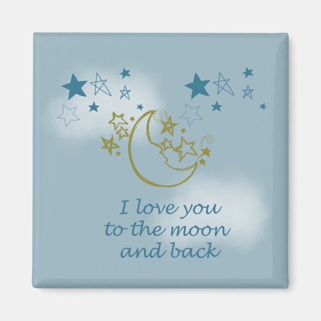 Mond und zurück magnet (Vorne)