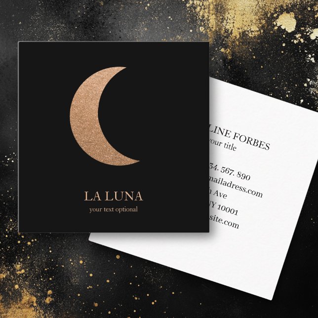Mond  Visitenkarte (Copper moon business card)
