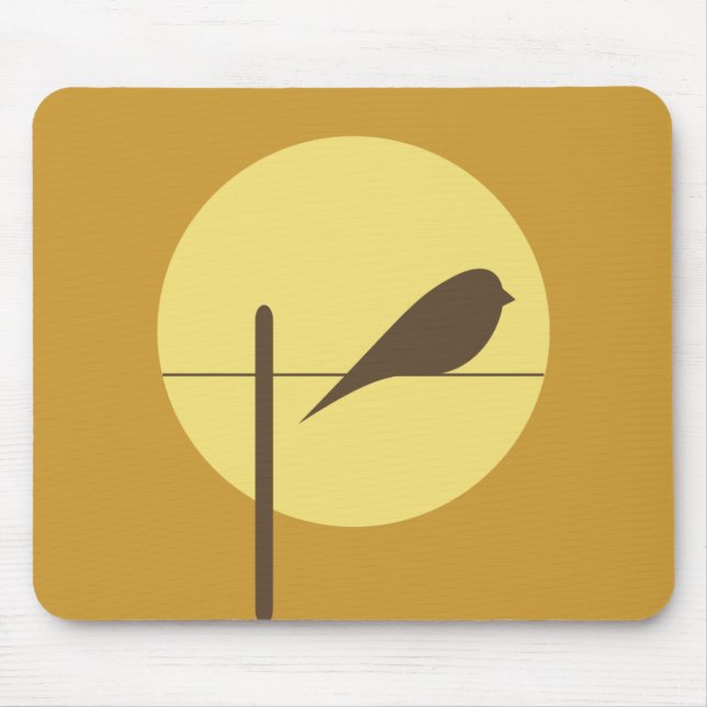 Mond-Vogel Mousepad (Vorne)