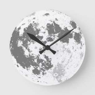 Mond-Vollmond helles Supermoon Runde Wanduhr