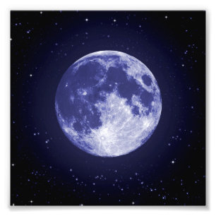 Mond von der Erde Fotodruck