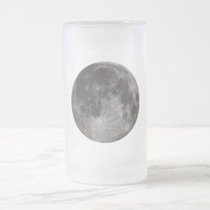 Mond Weltraum Büro Party Dusche Frieden Liebe Kuns Mattglas Bierglas