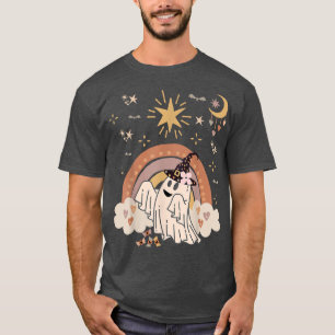 Mond zu Halloween, Spuk Groovy Floral, Niedlich Gh T-Shirt