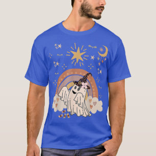 Mond zu Halloween, Spuk Groovy Floral, Niedlich Gh T-Shirt