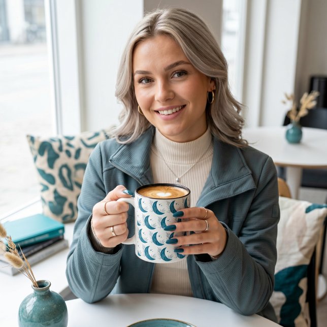 Mond Zweifarbige Tasse (Von Creator hochgeladen)