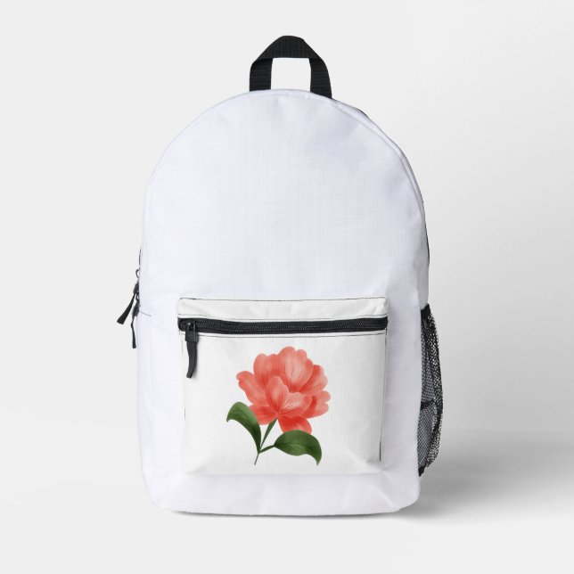 Mondala Blumen-Rucksack Bedruckter Rucksack (Vorderseite)