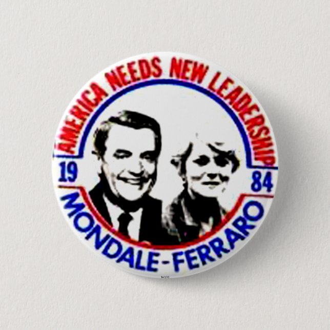 Mondale-Ferraro - Knopf Button (Vorderseite)
