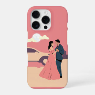 Mondänes Romantik-Abenteuer – Elegantes Paar iPhone 16 Pro Hülle