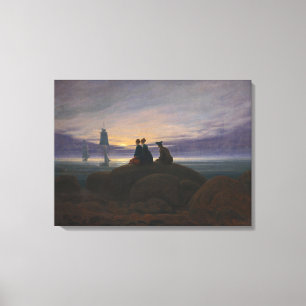 Mondaufgang am Meer (von Caspar David Friedrich) Leinwanddruck