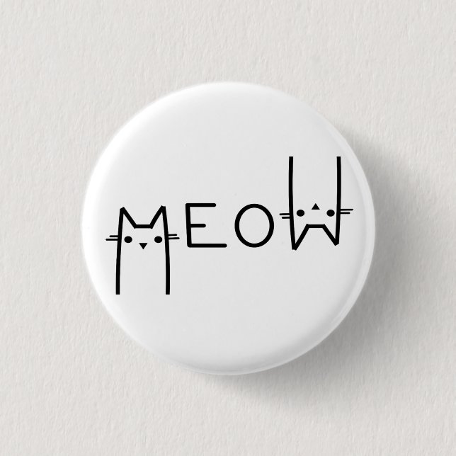 Mondaufgang Minimale Linienarbeit Button (Vorderseite)