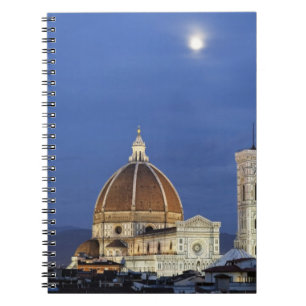 Mondaufgang und Dom von Florenz, Basilika di Notizblock