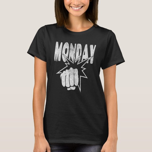 Monday Back to Work School T-Shirt (Vorderseite)
