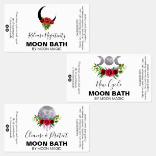 Mondbath-Soak-Zaubermarken Etiketten