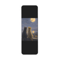 Mondbegleiter – Zwei Katzen unter dem Vollmond