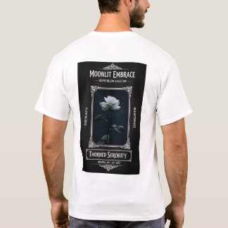 Mondbeglückte Umarmung Gothic Rose T-Shirt