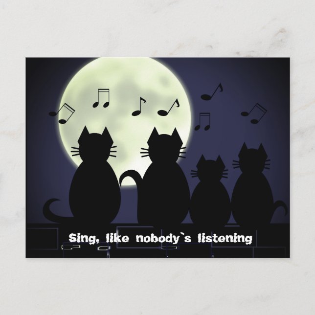 Mondbeleuchtung Postkarte (Vorderseite)