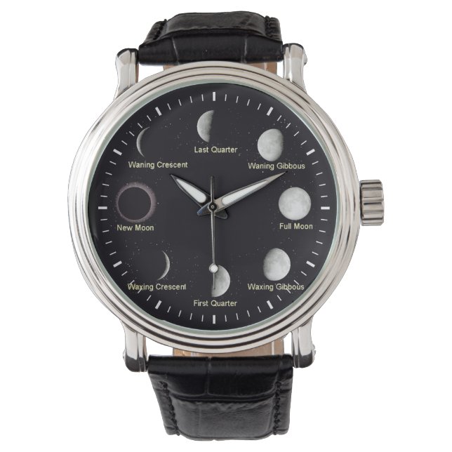 Mondbeobachtung Armbanduhr (Vorderseite)