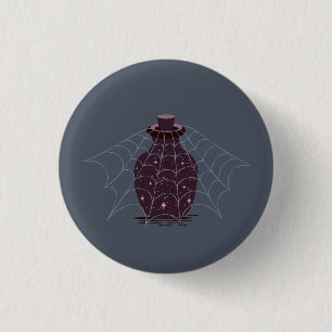 Mondbeschienene Hexen-Halloween-Magie-Flasche Button